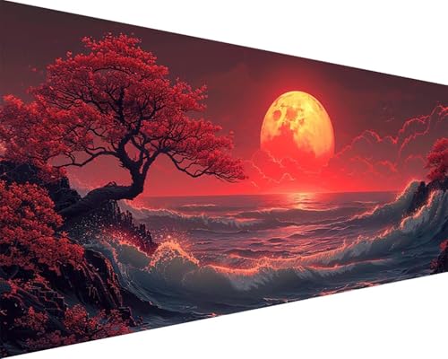 Malen Nach Zahlen Erwachsene Meer Malen Nach Zahlen Mond Paint by Numbers Farbige Leinwand mit Pinselset Acrylfarben Kreativ Set für Erwachsene, Home Wand Deko Wohnzimmer Geschenke 100x200cm t4-235 Malen Nach Zahlen Erwachsene Meer Malen Nach Zahlen Mond Paint by Numbers Farbige Leinwand mit Pinselset Acrylfarben Kreativ Set für Erwachsene, Home Wand Deko Wohnzimmer Geschenke 100x200cm t4-235 von BAIYAACO