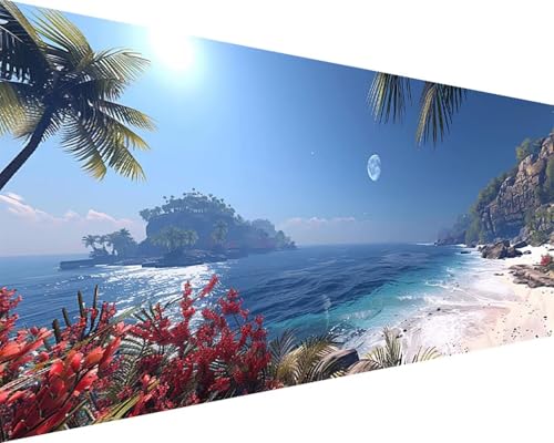 Malen Nach Zahlen Erwachsene Meer Malen Nach Zahlen Strand Paint by Numbers Farbige Leinwand mit Pinselset Acrylfarben Kreativ Set für Erwachsene, Home Wand Deko Wohnzimmer Geschenke 80x160cm o4-57 Malen Nach Zahlen Erwachsene Meer Malen Nach Zahlen Strand Paint by Numbers Farbige Leinwand mit Pinselset Acrylfarben Kreativ Set für Erwachsene, Home Wand Deko Wohnzimmer Geschenke 80x160cm o4-57 von BAIYAACO