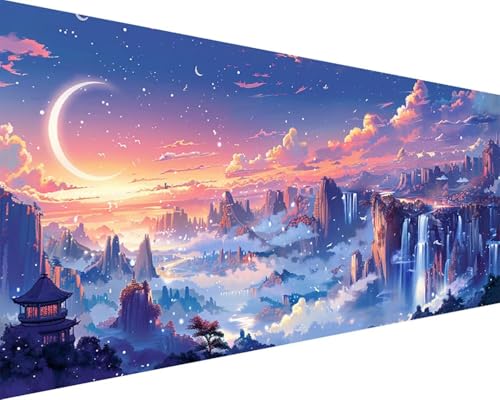 Malen Nach Zahlen Erwachsene Mond Malen Nach Zahlen Fallen Paint by Numbers Farbige Leinwand mit Pinselset Acrylfarben Kreativ Set für Erwachsene, Home Wand Deko Wohnzimmer Geschenke 80x160cm q4-142 Malen Nach Zahlen Erwachsene Mond Malen Nach Zahlen Fallen Paint by Numbers Farbige Leinwand mit Pinselset Acrylfarben Kreativ Set für Erwachsene, Home Wand Deko Wohnzimmer Geschenke 80x160cm q4-142 von BAIYAACO