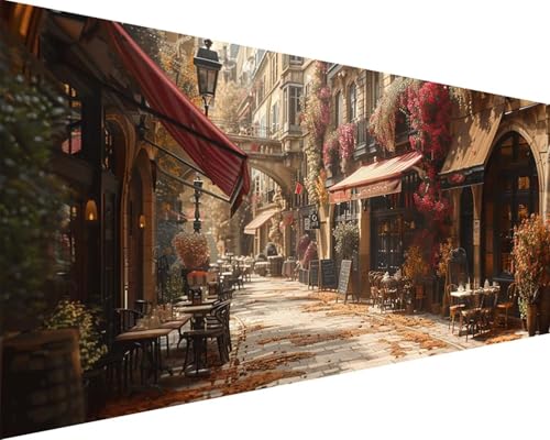 Malen Nach Zahlen Erwachsene Stadt Malen Nach Zahlen Straße Paint by Numbers Farbige Leinwand mit Pinselset Acrylfarben Kreativ Set für Erwachsene, Home Wand Deko Wohnzimmer Geschenke 30x60cm r4-5O Malen Nach Zahlen Erwachsene Stadt Malen Nach Zahlen Straße Paint by Numbers Farbige Leinwand mit Pinselset Acrylfarben Kreativ Set für Erwachsene, Home Wand Deko Wohnzimmer Geschenke 30x60cm r4-5O von BAIYAACO