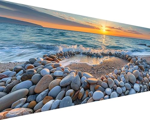 Malen Nach Zahlen Erwachsene Strand Malen Nach Zahlen Sonnenuntergang Paint by Numbers Farbige Leinwand mit Pinselset Acrylfarben Kreativ Set für Erwachsene, Home Wand Deko Wohnzimmer 40x80cm b4-24T Malen Nach Zahlen Erwachsene Strand Malen Nach Zahlen Sonnenuntergang Paint by Numbers Farbige Leinwand mit Pinselset Acrylfarben Kreativ Set für Erwachsene, Home Wand Deko Wohnzimmer 40x80cm b4-24T von BAIYAACO