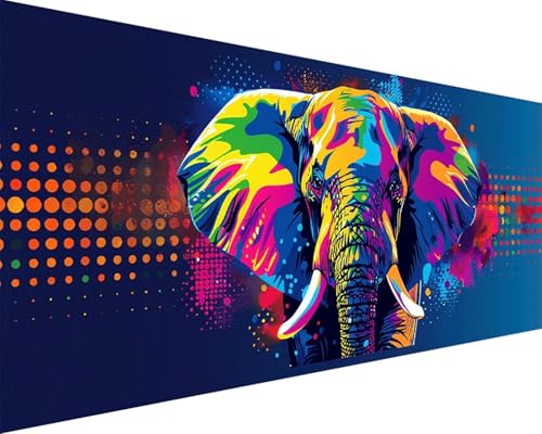 Malen Nach Zahlen Erwachsene Tier Malen Nach Zahlen Elefant Paint by Numbers Farbige Leinwand mit Pinselset Acrylfarben Kreativ Set für Erwachsene, Home Wand Deko Wohnzimmer Geschenke 100x200cm q4-26K Malen Nach Zahlen Erwachsene Tier Malen Nach Zahlen Elefant Paint by Numbers Farbige Leinwand mit Pinselset Acrylfarben Kreativ Set für Erwachsene, Home Wand Deko Wohnzimmer Geschenke 100x200cm q4-26K von BAIYAACO