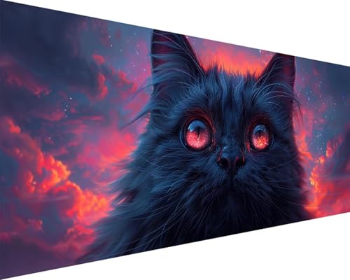 Malen Nach Zahlen Erwachsene Tier Malen Nach Zahlen Katze Paint by Numbers Farbige Leinwand mit Pinselset Acrylfarben Kreativ Set für Erwachsene, Home Wand Deko Wohnzimmer Geschenke 40x80cm j4-13V Malen Nach Zahlen Erwachsene Tier Malen Nach Zahlen Katze Paint by Numbers Farbige Leinwand mit Pinselset Acrylfarben Kreativ Set für Erwachsene, Home Wand Deko Wohnzimmer Geschenke 40x80cm j4-13V von BAIYAACO