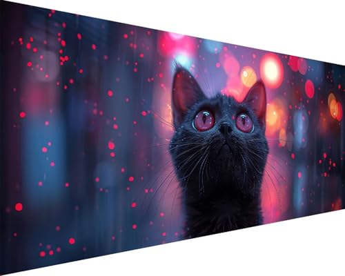Malen Nach Zahlen Erwachsene Tier Malen Nach Zahlen Katze Paint by Numbers Farbige Leinwand mit Pinselset Acrylfarben Kreativ Set für Erwachsene, Home Wand Deko Wohnzimmer Geschenke 50x100cm u4-283 Malen Nach Zahlen Erwachsene Tier Malen Nach Zahlen Katze Paint by Numbers Farbige Leinwand mit Pinselset Acrylfarben Kreativ Set für Erwachsene, Home Wand Deko Wohnzimmer Geschenke 50x100cm u4-283 von BAIYAACO