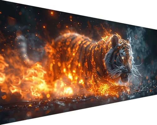 Malen Nach Zahlen Erwachsene Tier Malen Nach Zahlen Tiger Paint by Numbers Farbige Leinwand mit Pinselset Acrylfarben Kreativ Set für Erwachsene, Home Wand Deko Wohnzimmer Geschenke 100x200cm x4-123 Malen Nach Zahlen Erwachsene Tier Malen Nach Zahlen Tiger Paint by Numbers Farbige Leinwand mit Pinselset Acrylfarben Kreativ Set für Erwachsene, Home Wand Deko Wohnzimmer Geschenke 100x200cm x4-123 von BAIYAACO