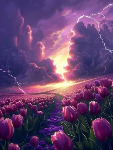 Malen Nach Zahlen Erwachsene mit Rahmen Blume Malen Nach Zahlen Tulpe Paint by Numbers Farbige Leinwand mit 3 - Pinselset Acrylfarben Kreativ Set für Erwachsene, Zimmer Deko Geschenke 60x80cm -e268 Malen Nach Zahlen Erwachsene mit Rahmen Blume Malen Nach Zahlen Tulpe Paint by Numbers Farbige Leinwand mit 3 - Pinselset Acrylfarben Kreativ Set für Erwachsene, Zimmer Deko Geschenke 60x80cm -e268 von BAIYAACO