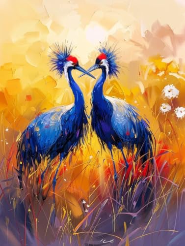 Malen Nach Zahlen Erwachsene mit Rahmen Tier Malen Nach Zahlen Vogel Paint by Numbers Farbige Leinwand mit 3 - Pinselset Acrylfarben Kreativ Set für Erwachsene, Zimmer Deko Geschenke 60x80cm -e106 Malen Nach Zahlen Erwachsene mit Rahmen Tier Malen Nach Zahlen Vogel Paint by Numbers Farbige Leinwand mit 3 - Pinselset Acrylfarben Kreativ Set für Erwachsene, Zimmer Deko Geschenke 60x80cm -e106 von BAIYAACO