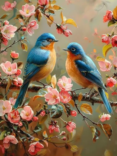 Malen Nach Zahlen Erwachsene ohne Rahmen Vogel Malen Nach Zahlen Blume Paint by Numbers Farbige Leinwand mit Pinselset Acrylfarben Kreativ Set für Erwachsene, Zimmer Deko Geschenke 30x40cm -g260 Malen Nach Zahlen Erwachsene ohne Rahmen Vogel Malen Nach Zahlen Blume Paint by Numbers Farbige Leinwand mit Pinselset Acrylfarben Kreativ Set für Erwachsene, Zimmer Deko Geschenke 30x40cm -g260 von BAIYAACO