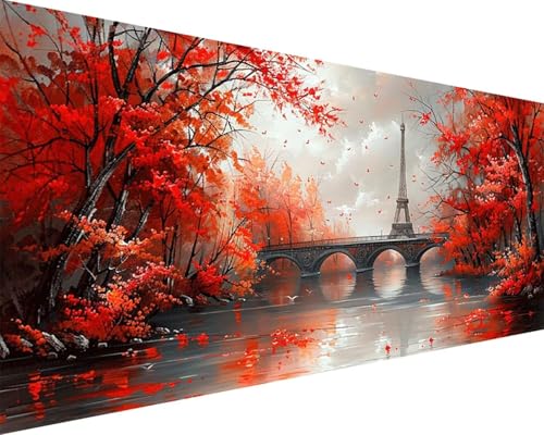 Malen Nach Zahlen Fallen Malen Nach Zahlen Erwachsene Landschaft Paint by Numbers Kits mit 3 - Pinseln und Acrylfarben Handgemalt Ölgemälde Farbige Leinwand Set, Geschenke für Frauen 40x80cm f3-7X Malen Nach Zahlen Fallen Malen Nach Zahlen Erwachsene Landschaft Paint by Numbers Kits mit 3 - Pinseln und Acrylfarben Handgemalt Ölgemälde Farbige Leinwand Set, Geschenke für Frauen 40x80cm f3-7X von BAIYAACO