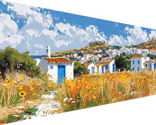 Malen Nach Zahlen Haus Malen Nach Zahlen Erwachsene Fallen Paint by Numbers mit 3 Pinseln und Acrylfarben Handgemalt Ölgemälde Farbige Leinwand Set, Geschenke für Frauen, Zimmer Deko 30x60cm z3-280 Malen Nach Zahlen Haus Malen Nach Zahlen Erwachsene Fallen Paint by Numbers mit 3 Pinseln und Acrylfarben Handgemalt Ölgemälde Farbige Leinwand Set, Geschenke für Frauen, Zimmer Deko 30x60cm z3-280 von BAIYAACO