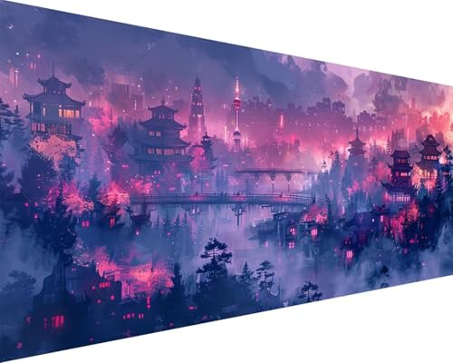 Malen Nach Zahlen Landschaft Malen Nach Zahlen Erwachsene Architektur Paint by Numbers Kits mit Pinseln und Acrylfarben Handgemalt Ölgemälde Farbige Leinwand Set, Geschenke für Frauen 40x80cm r3-251 Malen Nach Zahlen Landschaft Malen Nach Zahlen Erwachsene Architektur Paint by Numbers Kits mit Pinseln und Acrylfarben Handgemalt Ölgemälde Farbige Leinwand Set, Geschenke für Frauen 40x80cm r3-251 von BAIYAACO
