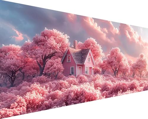 Malen Nach Zahlen Landschaft Malen Nach Zahlen Erwachsene Baum Paint by Numbers Kits mit 3 - Pinseln und Acrylfarben Handgemalt Ölgemälde Farbige Leinwand Set, Geschenke für Frauen 100x200cm w3-18I von BAIYAACO