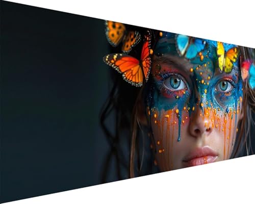 Malen Nach Zahlen Mädchen Malen Nach Zahlen Erwachsene Schmetterling Paint by Numbers Kits mit Pinseln und Acrylfarben Handgemalt Ölgemälde Farbige Leinwand Set, Geschenke für Frauen 80x160cm r3-9S Malen Nach Zahlen Mädchen Malen Nach Zahlen Erwachsene Schmetterling Paint by Numbers Kits mit Pinseln und Acrylfarben Handgemalt Ölgemälde Farbige Leinwand Set, Geschenke für Frauen 80x160cm r3-9S von BAIYAACO