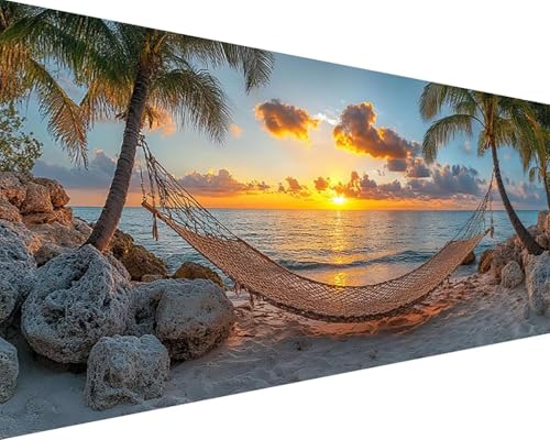 Malen Nach Zahlen Meer Malen Nach Zahlen Erwachsene Strand Paint by Numbers mit 3 Pinseln und Acrylfarben Handgemalt Ölgemälde Farbige Leinwand Set, Geschenke für Frauen, Zimmer Deko 30x60cm v3-9P Malen Nach Zahlen Meer Malen Nach Zahlen Erwachsene Strand Paint by Numbers mit 3 Pinseln und Acrylfarben Handgemalt Ölgemälde Farbige Leinwand Set, Geschenke für Frauen, Zimmer Deko 30x60cm v3-9P von BAIYAACO