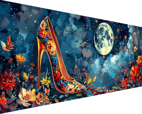Malen Nach Zahlen Mond Malen Nach Zahlen Erwachsene Hoher Absatz Paint by Numbers Kits mit 3 - Pinseln und Acrylfarben Handgemalt Ölgemälde Farbige Leinwand Set, Geschenke für Frauen 100x200cm z3-19W Malen Nach Zahlen Mond Malen Nach Zahlen Erwachsene Hoher Absatz Paint by Numbers Kits mit 3 - Pinseln und Acrylfarben Handgemalt Ölgemälde Farbige Leinwand Set, Geschenke für Frauen 100x200cm z3-19W von BAIYAACO