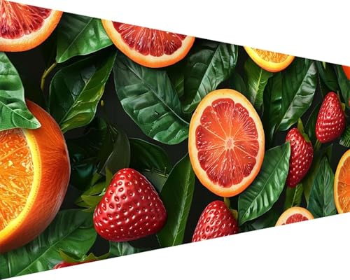 Malen Nach Zahlen Obst Malen Nach Zahlen Erwachsene Erdbeere Paint by Numbers Kits mit 3 - Pinseln und Acrylfarben Handgemalt Ölgemälde Farbige Leinwand Set, Geschenke für Frauen 50x100cm b3-22P Malen Nach Zahlen Obst Malen Nach Zahlen Erwachsene Erdbeere Paint by Numbers Kits mit 3 - Pinseln und Acrylfarben Handgemalt Ölgemälde Farbige Leinwand Set, Geschenke für Frauen 50x100cm b3-22P von BAIYAACO