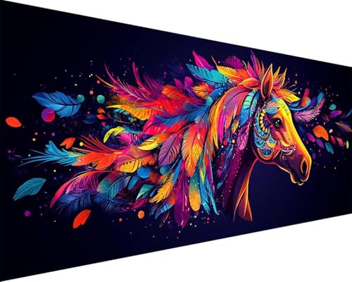Malen Nach Zahlen Tier Malen Nach Zahlen Erwachsene Pferd Paint by Numbers mit 3 Pinseln und Acrylfarben Handgemalt Ölgemälde Farbige Leinwand Set, Geschenke für Frauen, Zimmer Deko 40x80cm g3-12X Malen Nach Zahlen Tier Malen Nach Zahlen Erwachsene Pferd Paint by Numbers mit 3 Pinseln und Acrylfarben Handgemalt Ölgemälde Farbige Leinwand Set, Geschenke für Frauen, Zimmer Deko 40x80cm g3-12X von BAIYAACO