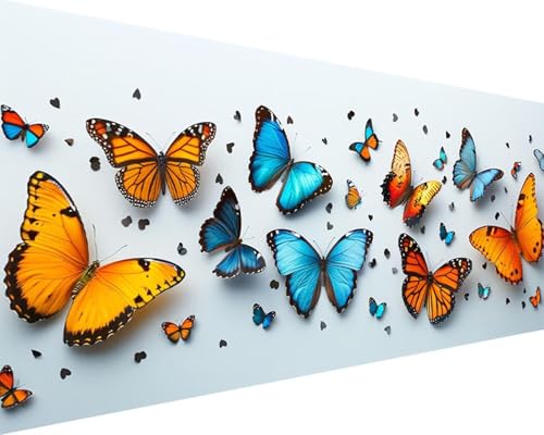 Malen Nach Zahlen Tier Malen Nach Zahlen Erwachsene Schmetterling Paint by Numbers Kits mit 3 - Pinseln und Acrylfarben Handgemalt Ölgemälde Farbige Leinwand Set, Geschenke für Frauen 50x100cm w3-142 Malen Nach Zahlen Tier Malen Nach Zahlen Erwachsene Schmetterling Paint by Numbers Kits mit 3 - Pinseln und Acrylfarben Handgemalt Ölgemälde Farbige Leinwand Set, Geschenke für Frauen 50x100cm w3-142 von BAIYAACO