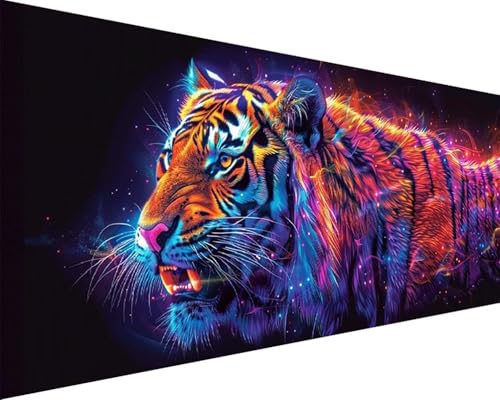 Malen Nach Zahlen Tier Malen Nach Zahlen Erwachsene Tiger Paint by Numbers mit 3 Pinseln und Acrylfarben Handgemalt Ölgemälde Farbige Leinwand Set, Geschenke für Frauen, Zimmer Deko 100x200cm k3-22P Malen Nach Zahlen Tier Malen Nach Zahlen Erwachsene Tiger Paint by Numbers mit 3 Pinseln und Acrylfarben Handgemalt Ölgemälde Farbige Leinwand Set, Geschenke für Frauen, Zimmer Deko 100x200cm k3-22P von BAIYAACO