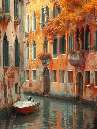 Malen Nach Zahlen Venedig Malen Nach Zahlen Erwachsene Stadt Paint by Numbers Kits mit Pinseln und Acrylfarben Handgemalt Ölgemälde Farbige Leinwand Set, Geschenke für Frauen 30x40cm mit Rahmen -g10T Malen Nach Zahlen Venedig Malen Nach Zahlen Erwachsene Stadt Paint by Numbers Kits mit Pinseln und Acrylfarben Handgemalt Ölgemälde Farbige Leinwand Set, Geschenke für Frauen 30x40cm mit Rahmen -g10T von BAIYAACO