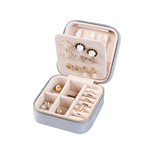 Schmuckschatulle, Schmuck-Organizer-Box, Schmuckschatulle for Reisen, tragbar, Schmuck-Organizer for Ohrringe, Ohrringe, Halskette, Schmuck, drei Schichten mit Haken, herausnehmbare Trennwände, Aufbew Schmuckschatulle, Schmuck-Organizer-Box, Schmuckschatulle for Reisen, tragbar, Schmuck-Organizer for Ohrringe, Ohrringe, Halskette, Schmuck, drei Schichten mit Haken, herausnehmbare Trennwände, Aufbew von BALAFO