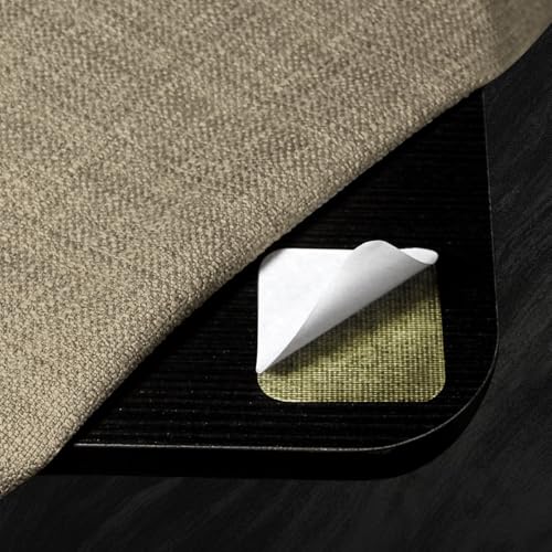 BALCONY & FALCON Anti-Rutsch-Aufkleber, Antirutsch-Pads, Antirutschmatte für Tischdecken, Tischläufer, Fußmatten, Teppiche, Sofabezüge, Möbelbezüge zu kleben und befestigen 5 * 5 cm (4Pcs) von BALCONY & FALCON