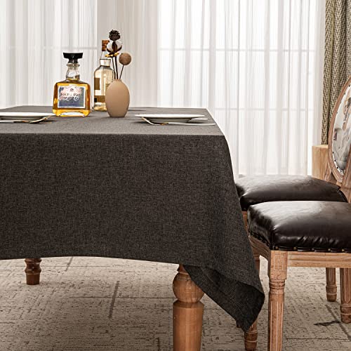 BALCONY & FALCON Tischdecke Leinenoptik Rechteckige Leinen Fleckschutz Pflegeleicht Tischtuch Tischwäsche Eckig für Drinnen, Draußen, Garten, Restaurant und Dekoration Dunkelgrau 140 x 240 cm BALCONY & FALCON Tischdecke Leinenoptik Rechteckige Leinen Fleckschutz Pflegeleicht Tischtuch Tischwäsche Eckig für Drinnen, Draußen, Garten, Restaurant und Dekoration Dunkelgrau 140 x 240 cm von BALCONY & FALCON