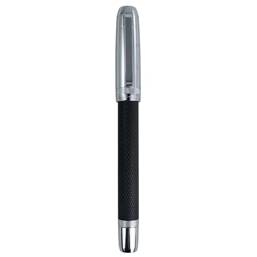 Jinhao 92 Füllfederhalter Silber Schwarz Vollmetall Feine Feder mit Tintenkonverter Schreiben Kalligraphie Stift von BALDHEADSALLY