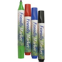 BALLOGRAF® Friendly Fine Permanentmarker-Set farbsortiert 1,5 - 3,0 mm, 4 St. von BALLOGRAF®