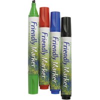 BALLOGRAF® Friendly Medium Permanentmarker-Set farbsortiert 1,0 - 5,0 mm, 4 St. von BALLOGRAF®