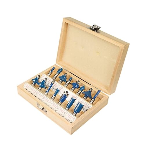 15-tlg. Oberfräse Fräser Set HM, Ø 8 mm Schaft Oberfräser in Holzkoffer für Oberfräsen, Holzfräser, Nutfräser, Abrundfräser, Bündigfräser, Fasenfräser 15-tlg. Oberfräse Fräser Set HM, Ø 8 mm Schaft Oberfräser in Holzkoffer für Oberfräsen, Holzfräser, Nutfräser, Abrundfräser, Bündigfräser, Fasenfräser von BALUGAEA