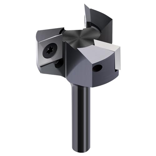 BALUGAEA Planfräser 8mm schaft 3 Zähne 39mm Durchmesser Hobelfräser RPM16000 Planfräser für Oberfräse mit 12x12x2.2mm Wendeplatten für Holz MDF Hartholz Kunststoffe BALUGAEA Planfräser 8mm schaft 3 Zähne 39mm Durchmesser Hobelfräser RPM16000 Planfräser für Oberfräse mit 12x12x2.2mm Wendeplatten für Holz MDF Hartholz Kunststoffe von BALUGAEA