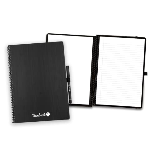 BAMBOOK Classic Notizbuch Original - A4 - Blanko & Liniert, Wiederverwendbares Notizbuch, Notizblock, Reusable Notebook von BAMBOOK