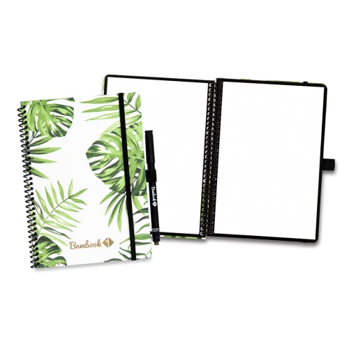 BAMBOOK Tropical Notizbuch - A5 - Gepunktet, Wiederverwendbares Notizbuch, Notizblock, Reusable Notebook von BAMBOOK
