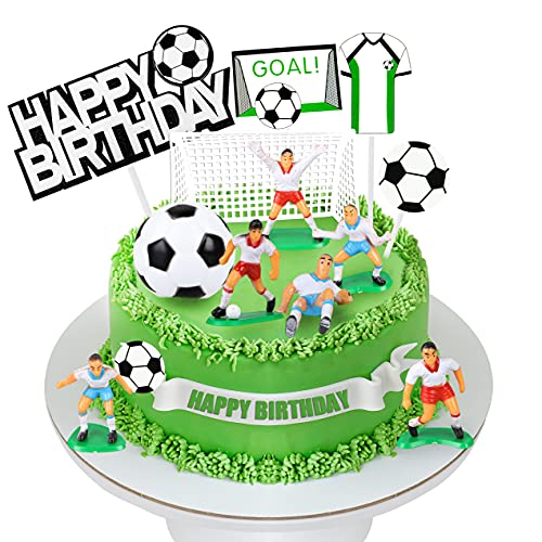 Kuchendekoration mit Fußball-Motiv, 5,8 cm, 14 Stück Kuchendekoration mit Fußball-Motiv, 5,8 cm, 14 Stück von BANBALLON