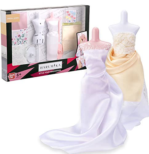 Bandai – Harumika – Brautkleid-Set – Bastelset – Kreiere ohne Nadel und Faden deine eigene Mode – 40441 von Bandai