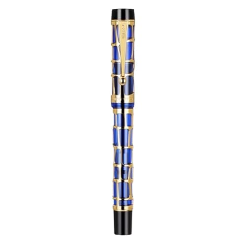 BANDKIT 100 Centennial Füllfederhalter aus Kunstharz, hohl, goldener Clip, Büro, Geschenk, Schreibwaren, Schulbedarf (Hellgelb, M) von BANDKIT