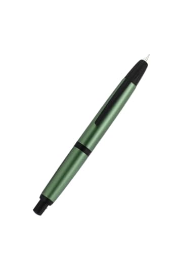 BANDKIT EF F Füllfederhalter, einziehbar, Metall, mattschwarz, mit Konverter, Schreibwaren, Schule, Bürobedarf (Blau, F) von BANDKIT