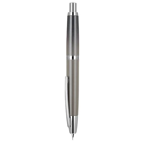 BANDKIT EF F Füllfederhalter, einziehbar, Metall, mattschwarz, mit Konverter, Schreibwaren, Schule, Bürobedarf (Braun, F) von BANDKIT