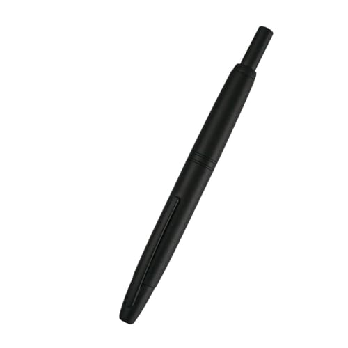BANDKIT Füllfederhalter, einziehbare EF/F-Feder, Metall, Silber/Gold, Clip-Tintenstifte für Studenten, Schreibwarenbedarf (09, F) von BANDKIT