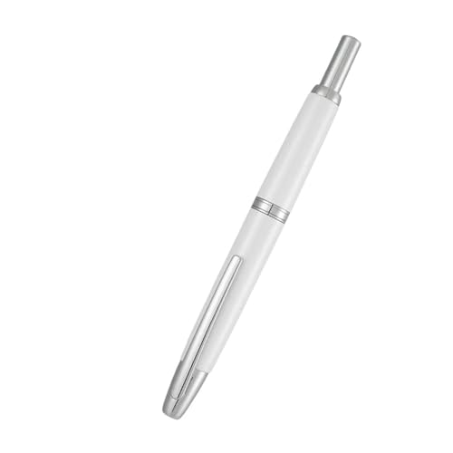 BANDKIT Füllfederhalter, einziehbare EF/F-Feder, Metall, Silber/Gold, Clip-Tintenstifte für Studenten, Schreibwarenbedarf (20, EF) von BANDKIT