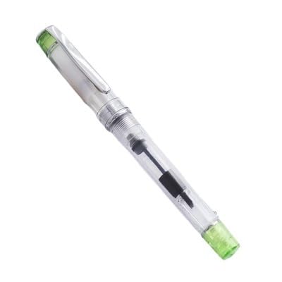 BANDKIT Transparenter Füllfederhalter, extra feine Feder, 0,38 mm, für Studenten, Praxis, Schreiben, Schreiben, Stifte, Schule, Bürobedarf, 1 Stück (B) von BANDKIT