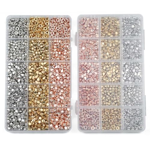 Armbänder Selber Machen,DIY 750 Stück Stern-Krone-Distanzperlen, lose Perlen, Gold/Silber, DIY-Kit, Box for Armband, Ohrringe, Halskette, Schmuckherstellung, Zubehör Armbänder Selber Machen,DIY 750 Stück Stern-Krone-Distanzperlen, lose Perlen, Gold/Silber, DIY-Kit, Box for Armband, Ohrringe, Halskette, Schmuckherstellung, Zubehör von BANGHA