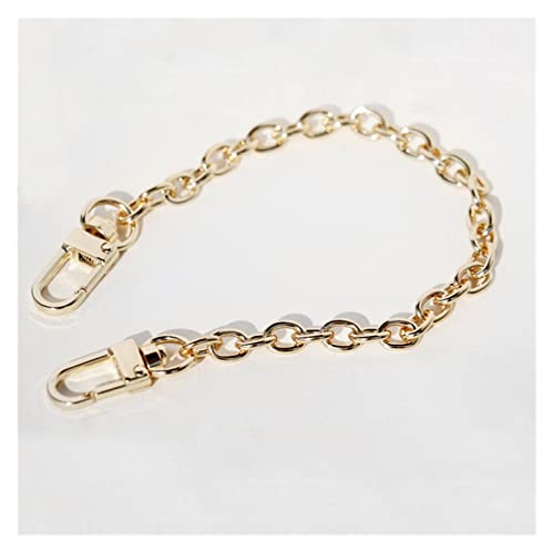 BANGHA Taschenkette Modedekoration 8mm Ketten kurz 25 cm, 30cm Goldketten, um Charms auf, Kurze Goldtasche Kette for DIY. Charms Handtasche Kette (Color : Gold, Size : 25cm) von BANGHA