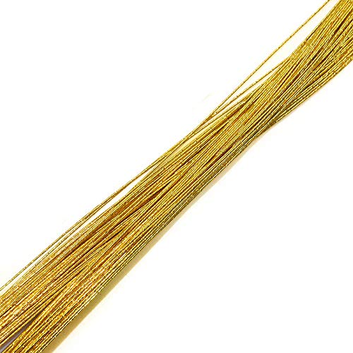 Blumendraht,Floristendraht 25 stücke 80cm Struding Blume Draht 0,45 mm Durchmesser Eisendraht for DIY. Nylonstrümpfe Blume, die Nylon-Strumpf-Blumen-Zubehör Macht Basteldraht (Color : T01) von BANGHA