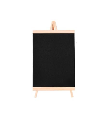 Kreidetafel Klein,Preisschilder 10 Arten Mini-Kreidetafel Desktop-Tafel Kiefernholzrahmen Tisch-Tafel mit Staffelei for Memu-Zeichnungs-Bulletin-Boards(Size A-48x25cm) von BANGHA