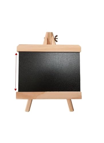 Kreidetafel Klein,Preisschilder 10 Arten Mini-Kreidetafel Desktop-Tafel Kiefernholzrahmen Tisch-Tafel mit Staffelei for Memu-Zeichnungs-Bulletin-Boards(Size E-24x18cm) von BANGHA