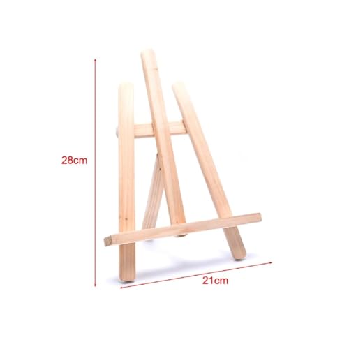 Tischstaffelei,Staffelei Klein Faltbare Tischstaffelei, verstellbar, tragbar, Zeichenstaffelei aus Holz, Kunstbedarf, leichtes Skizzier- und Malbrett, for Studenten und Künstler(Style B) von BANGHA