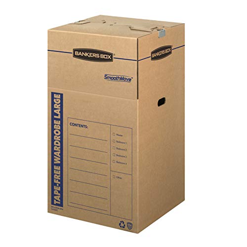 BANKERS BOX SmoothMove 7710501 Schrankboxen, klebefrei, groß, 3 Stück BANKERS BOX SmoothMove 7710501 Schrankboxen, klebefrei, groß, 3 Stück von BANKERS BOX