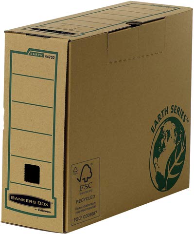 Bankers Box® Archivbox, 20 St, Karton (RC), A4, 10 x 31,5 x 25,5 cm, braun (20 Stück), Sie erhalten 1 Packung á 20 Stück von BANKERS BOX